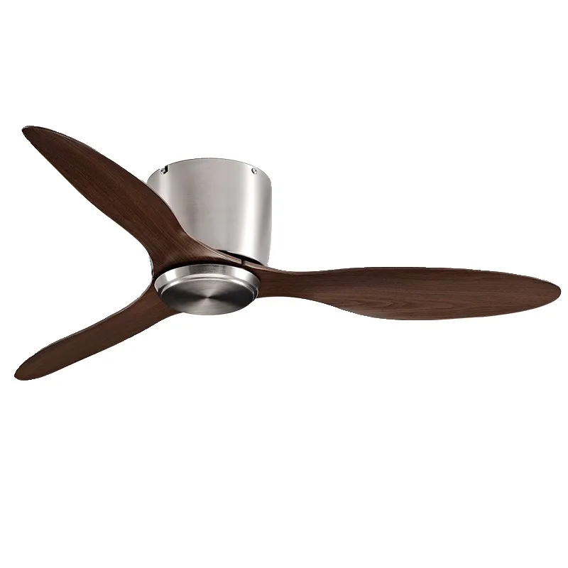 Large Wind Ceiling Fan Simple Living Room Dining Room Retro Unlit Fan Commercial Low Floor Ceiling Fan Chandelier