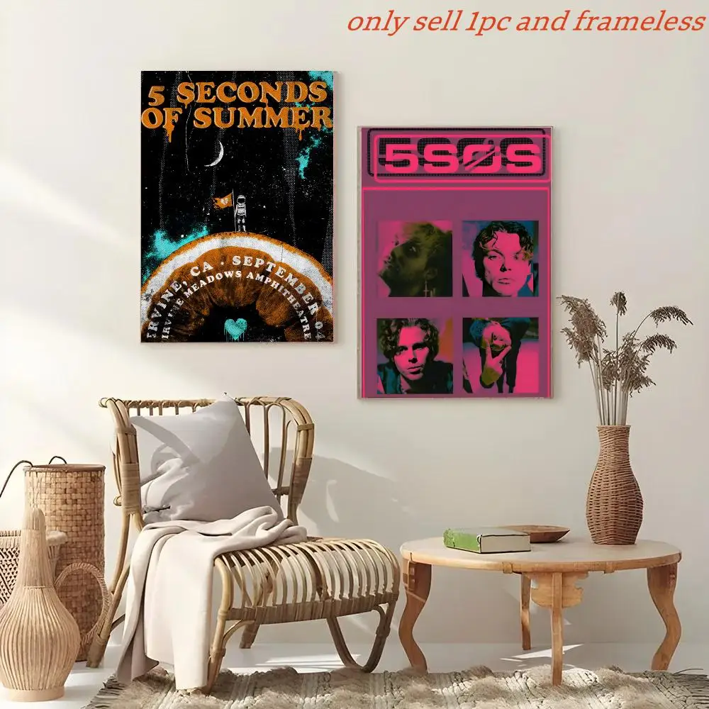 Rock Band 5 S-seconds Of Summer Poster Painting And Print Wall Art Picture For Home Room Decor Gifts