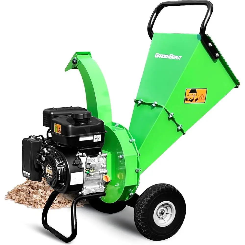 7HP Gas Powered Wood Chipper Shredder 3