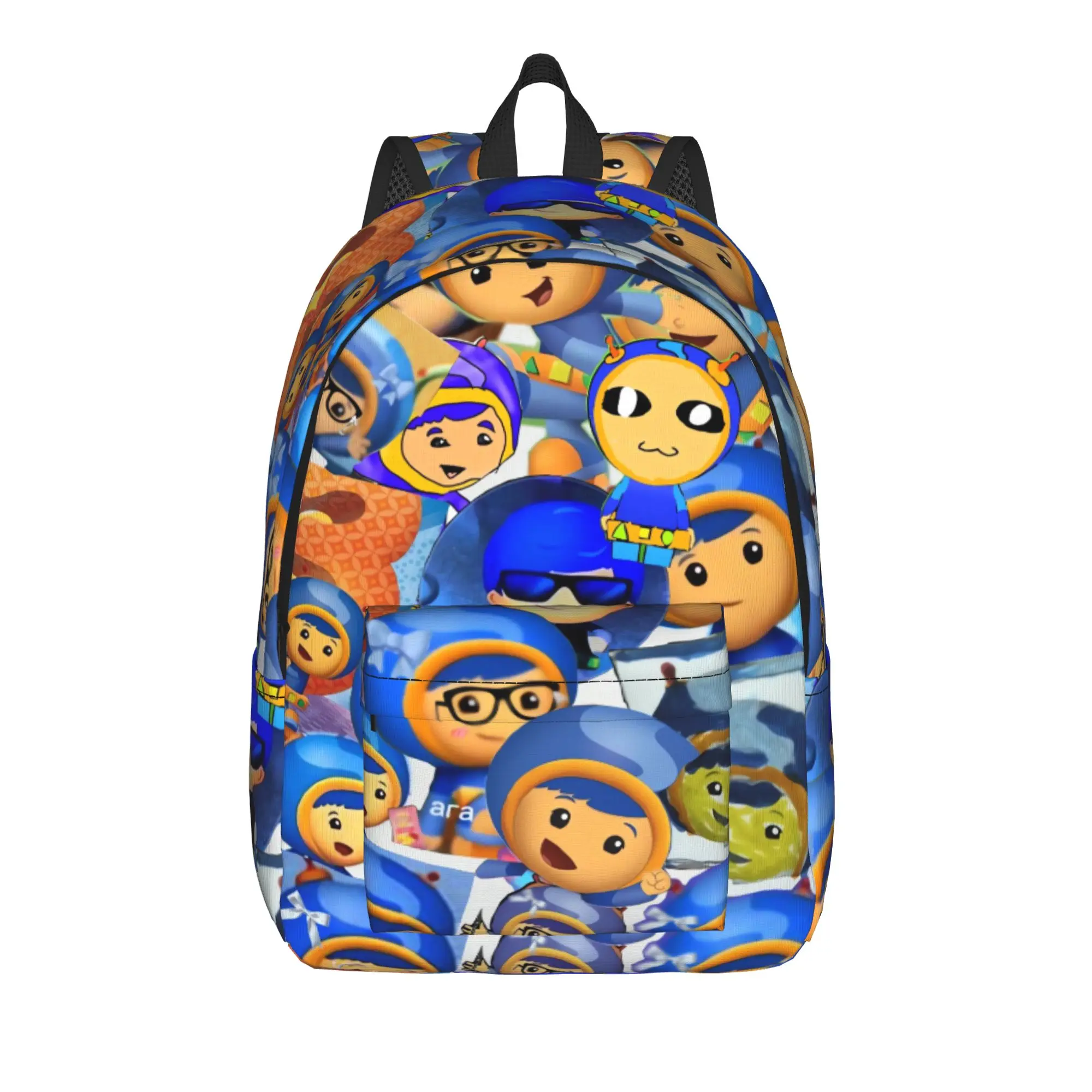 Dense Character Team Umizoomi Backpack  Daily Backpacks Men Design Soft School Bags Funny Rucksack