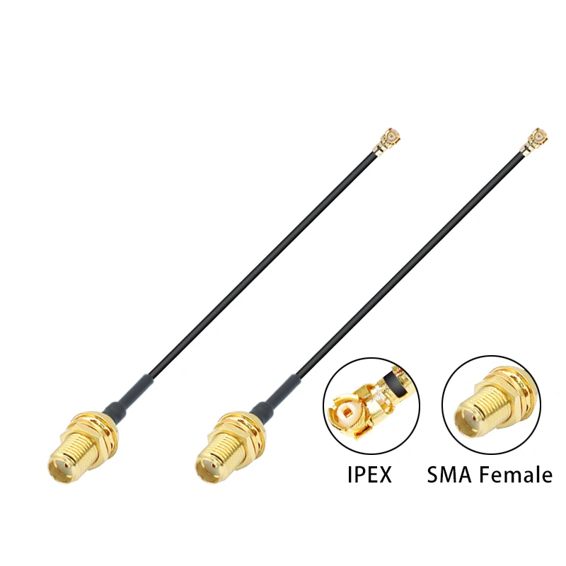 UFL U.FL IPX IPEX a SMA femmina RF cavo adattatore coassiale per Quectel EP06-A EP06-E EC25-A EC25-E EC25-AU mini modulo pcie LTE Cat6