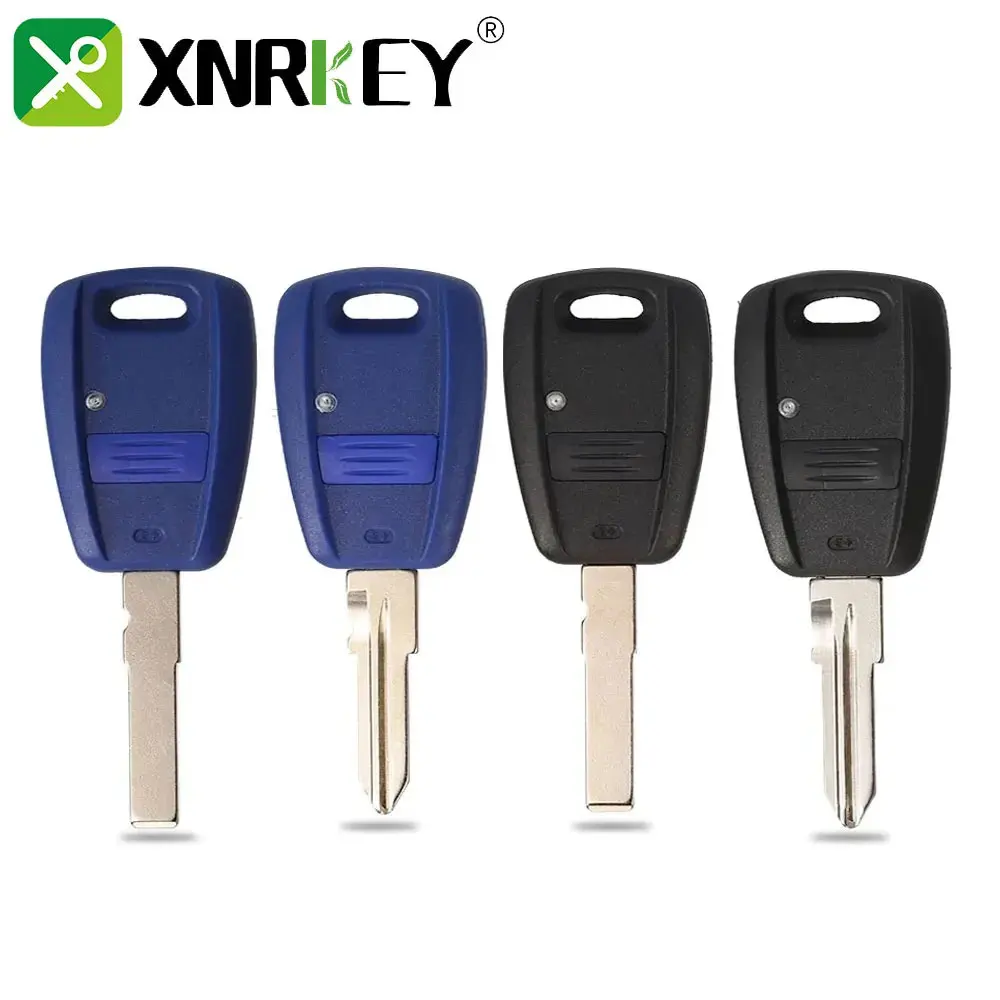 

XNRKEY For Fiat Punto Doblo Bravo Blue/Black Remote Key Case Fob Shell 1 Button Replacement Housing Case SIP22/GT15R Blade