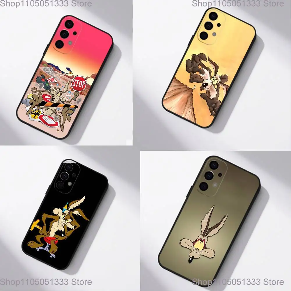 

Road Runner W-Willy C-Coyote Phone Case For Samsung S25,S24,S21,S22,S23,S30,Ultra,S20,Plus,Fe,Lite,5G Black Cover
