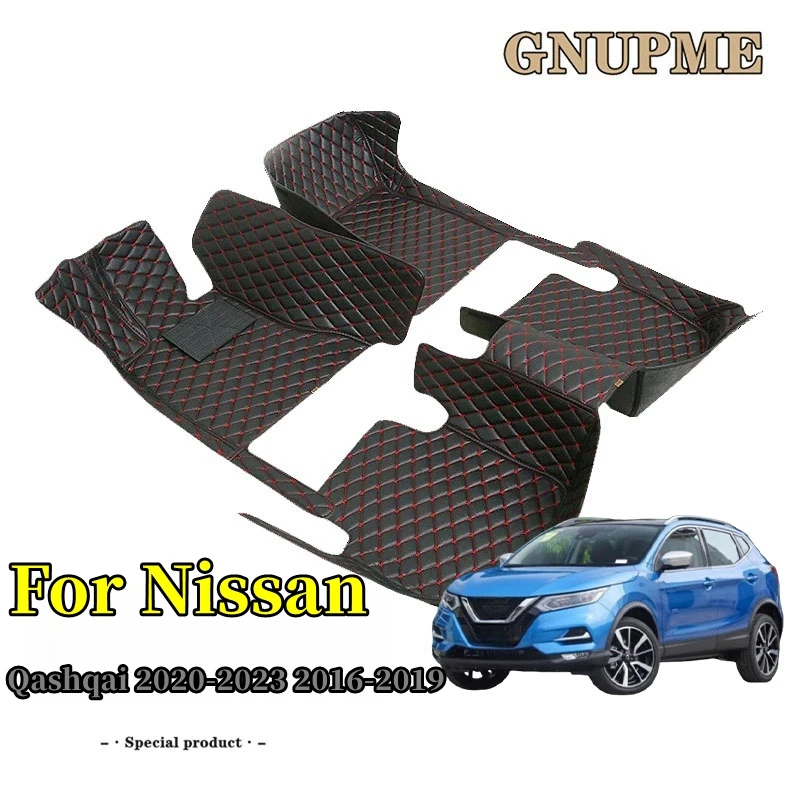 

GNUPME Custom Car Floor Mats For Nissan Qashqai 2008-2015 2016-2019 2019-2023 Years Auto Carpets Foot Coche Accessorie