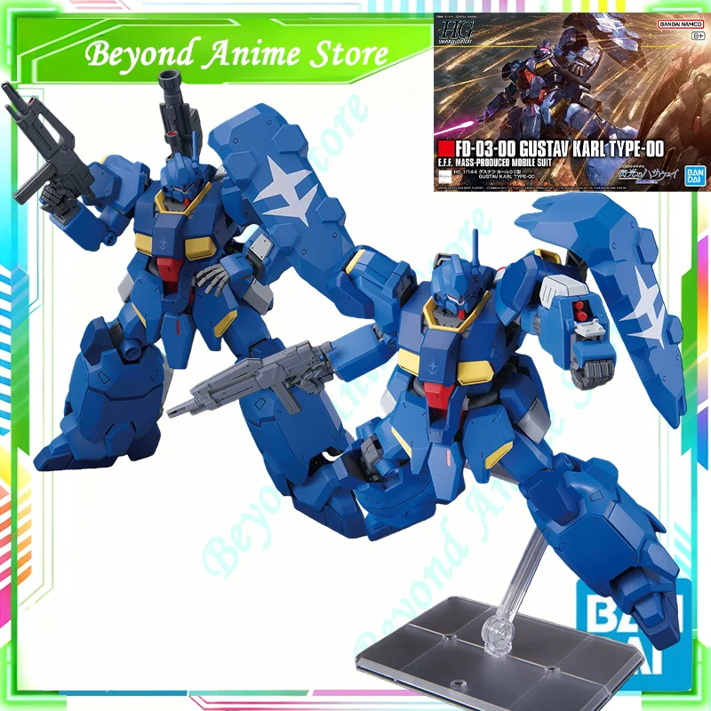 

Прямая доставка, оригинальная коллекционная модель Bandai Anime GUNDAM HG FD-03-00 GUSTAV KARL TYPE-00, фигурка, игрушки для детей