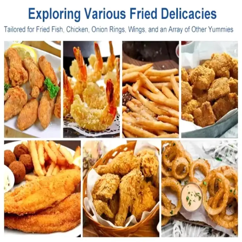 ABXF-Fish Breading Shaker Bowl With Batter Fish Breader Shaker Tray Lids For Frying Chicken Wings Onion Rings Veggies Onionrings