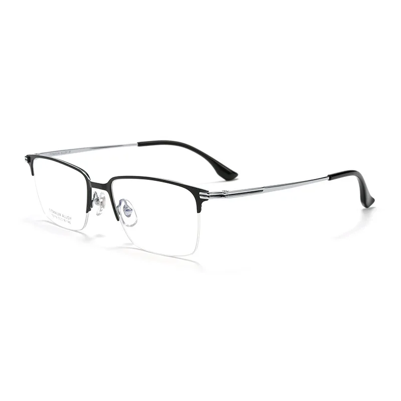 VICKY Pure Titanium Half Frame Business montature per occhiali Anti-luce blu occhiali da lettura prescrizione personalizzata da uomo X15119B