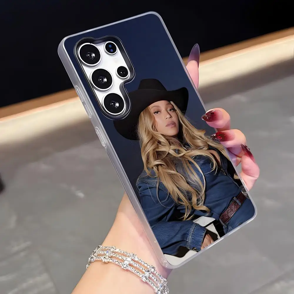 Beyonce Cowboy Phone Case For Samsung S26 S25 Plus S24 Plus S22 Ultra S23 FE S21 Plus S21 Ultra Jelly Cover
