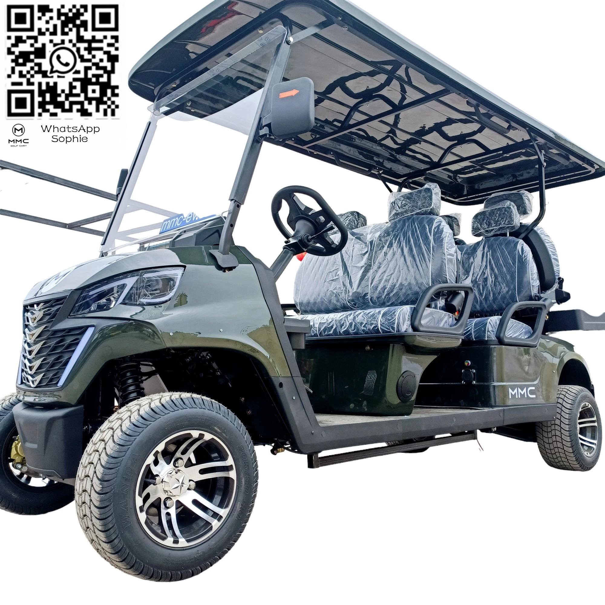 Chinese Cheap 48V/3.7KW 2 Seater 30% Climbing Slope Mobility Scooter Electric Hunting Buggy Golf Cart For Adults