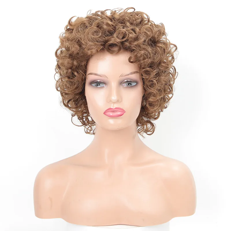 

Mrs Roper Women's Wig Small Curly Wig Halloween Party Performance Wig
