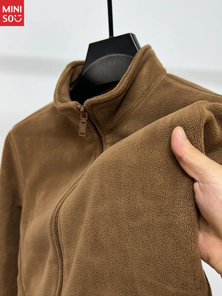 الخريف والشتاء الرجال الوقوف طوق سستة سترة سترة الخريف والشتاء الرجال سميكة الدافئة الصوف بلون سترة #6