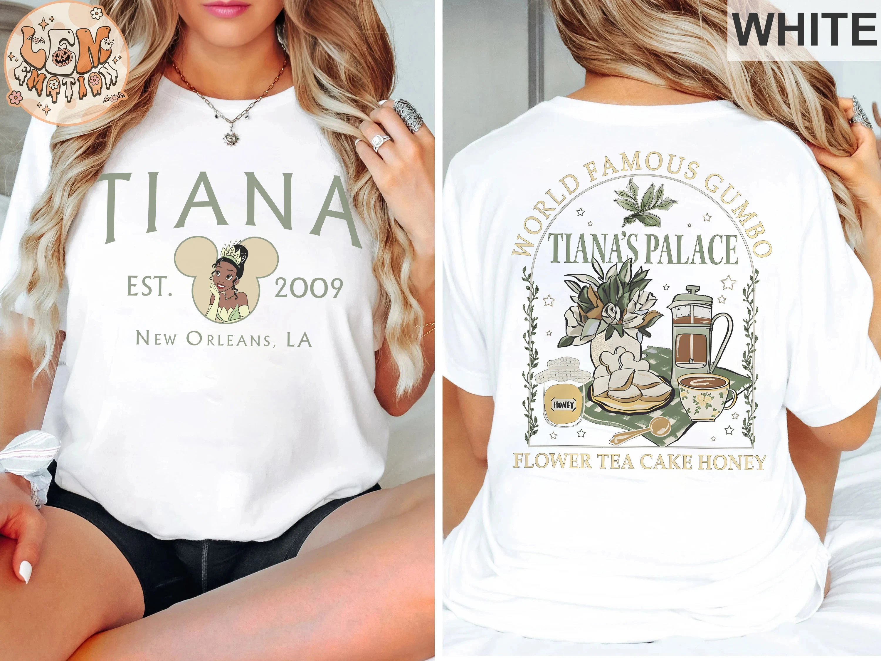 2025 الصيف موضة جديدة ريترو الأميرة تيانا قميص تيانا الضفدع قميص الأميرة والضفدع تيانا 2010 الأميرة فريق فتاة هدية