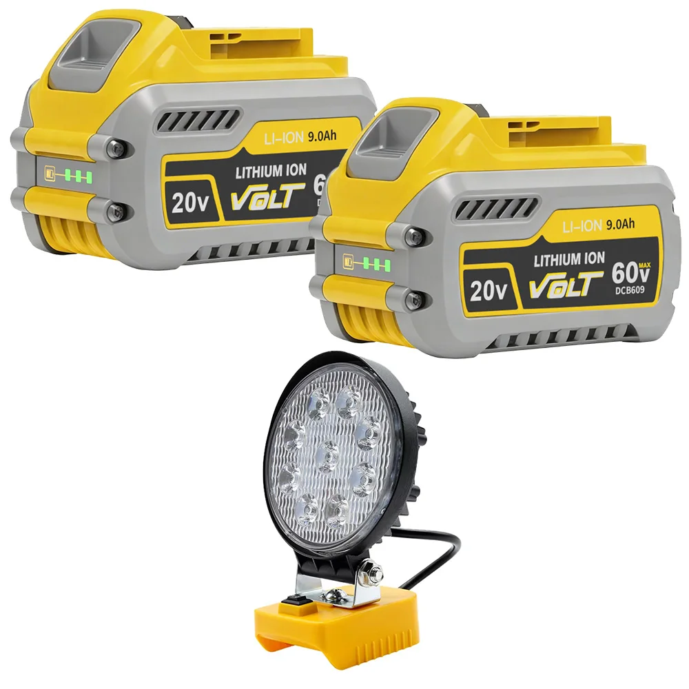 20V/60V 9000mAh voor DeWalt DCB609 accu MAX vervangende Li-ion accu voor DeWalt DCB609 DCB547-XJ DCB606 DCB201 gereedschapsaccu