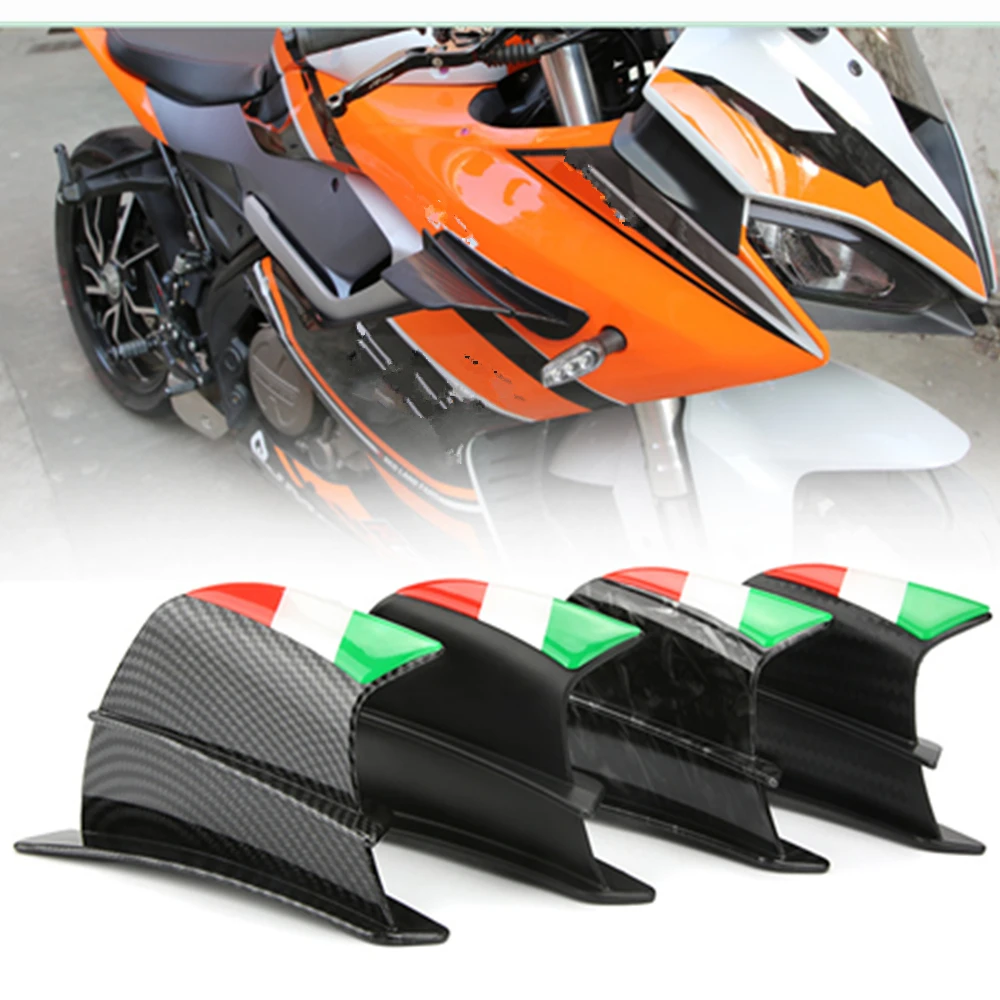 

2Pcs Universal Motorcycle Spoiler Wing Aerodynamic Winglet Decoration Bobber Touring Dirt bike Scooter Off-road