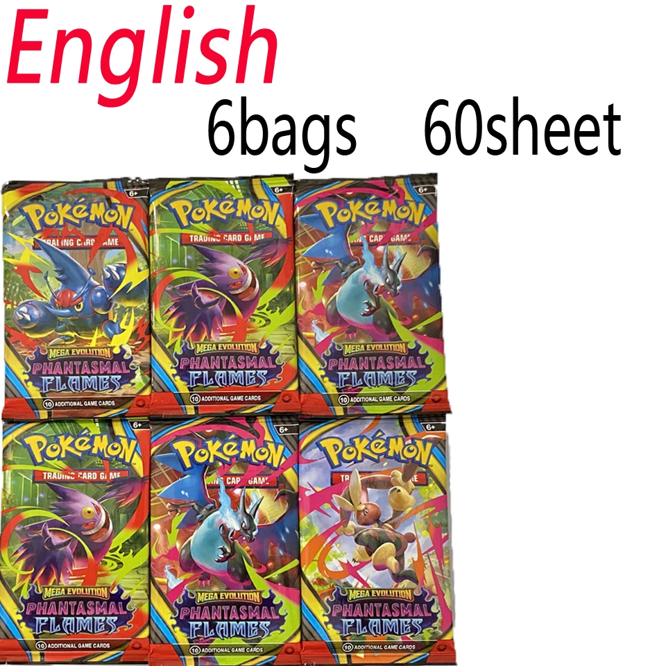 มีสินค้าในสต็อก 30-60 ชิ้น/ชุด การ์ดเกมภาษาอังกฤษ TCG: Ecarlet & Violet Etsncelles Astral Radiance Obsidian Flames Booster  การ์ดโปเกมอน