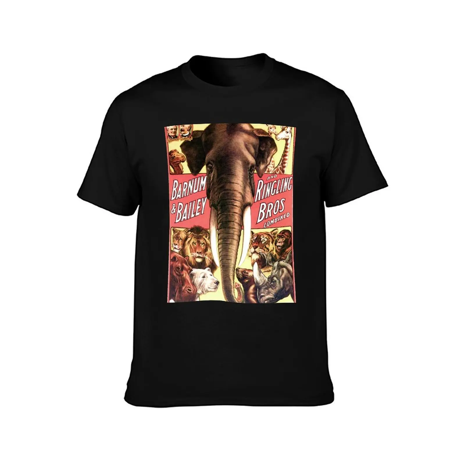 Barnum & Bailey -- Ringling Bros Combined Circus Advertisement T-Shirt Big and Tall Short Sleeve Tee