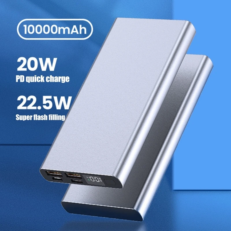 DIY Box Dual Way for 1260110 Polymer PD22.5W Digital Display Type-C USB1/2 Micro-USB Ports