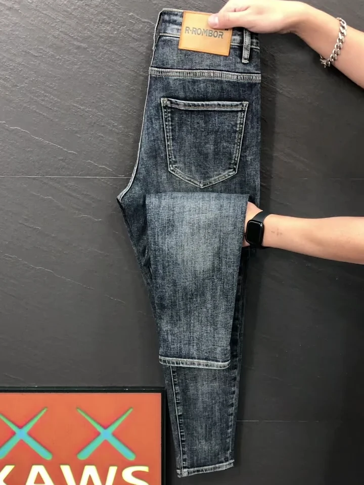 

Faionable Comfortable Men's Jeans Spring Autumn New Arrival Sli Trendy Versatile High-End Busin Casual Straight Leg Fit