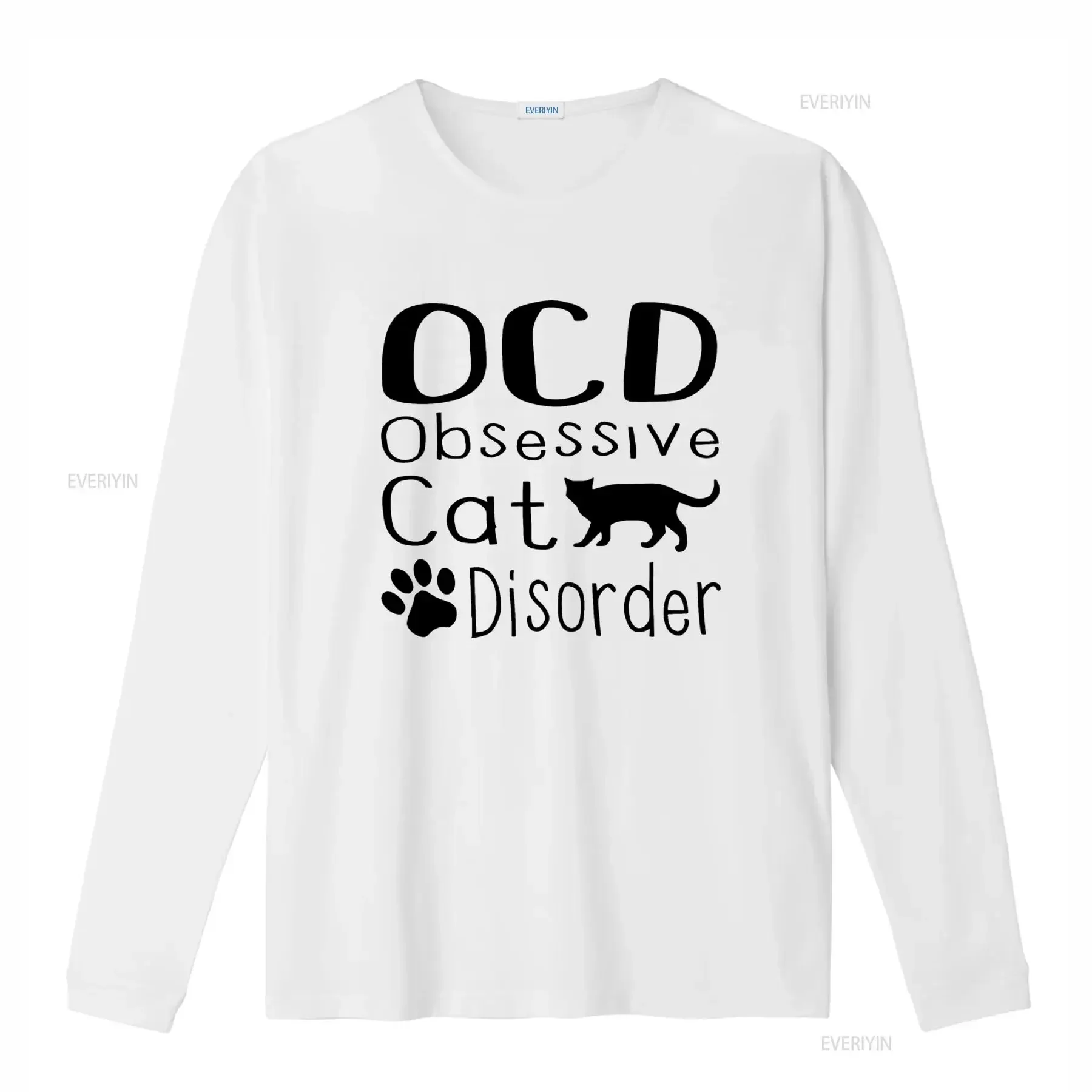 OCD Obsessive Cat Disorder Funny Lover T Shirt for s XL Kitten Feline Design vintage Washed Stretched designer clothes Stylish