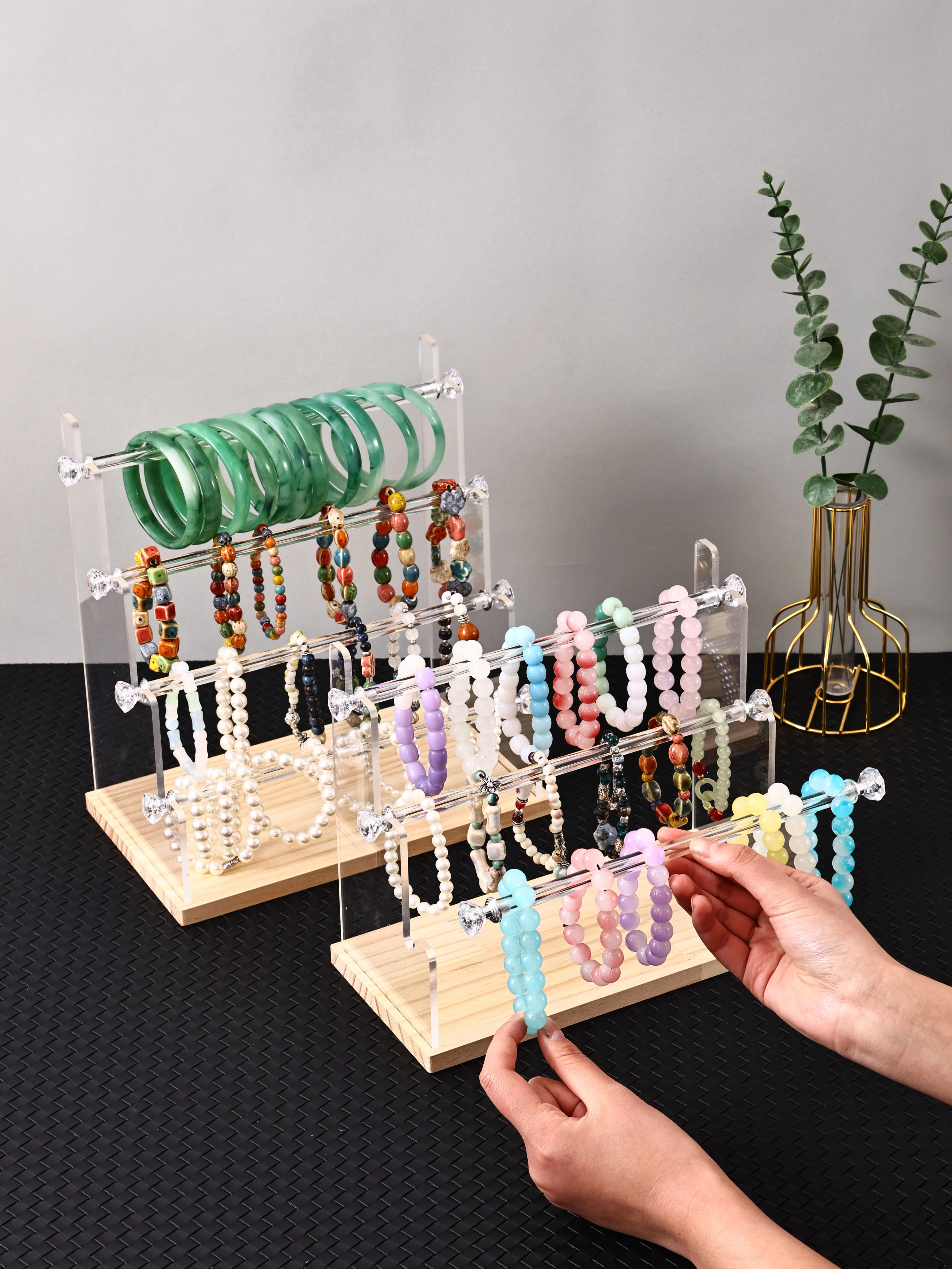 Acryl-Schmuckständer mit mehre – Desk Setup Wood Bewertung und Preis