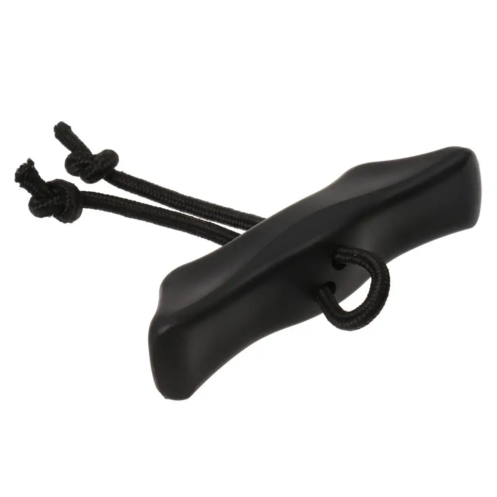 مقبض ذراع كاياك بحري وبلاستيك متين مع كابل (أسود) #5