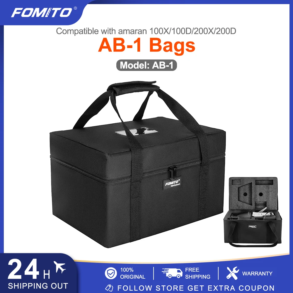 

FOMITO DSLR Camera Hangbags Portable Carry Bag for Aputure Amaran 100D/S 100X/S 200D/S 200X/S LED COB Light