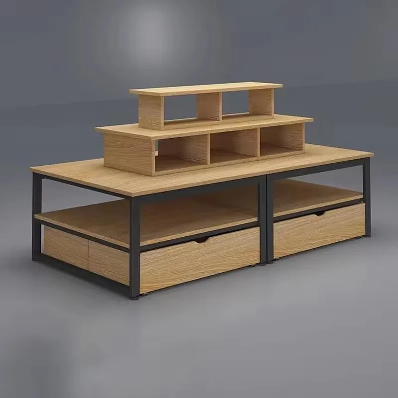 Custom.MDF-Präsentationsständer für Einzelhandelsgeschäfte, Supermarktregale aus Holz für Super Mall