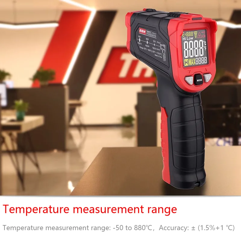 ポータブルデジタルレーザーIR LCDディスプレイハンドヘルド工業用温度計赤外線ガン