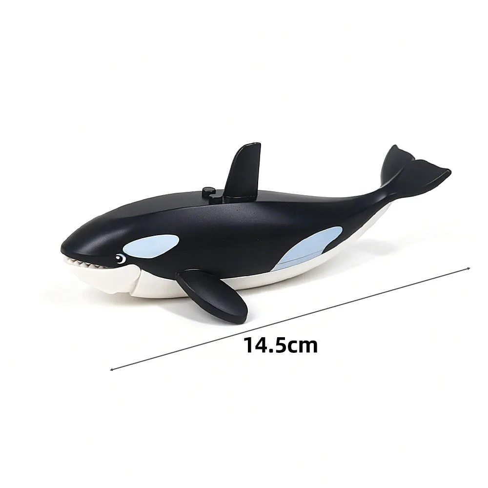 MOC City Animal Building Block Marine Animal Killer Whale Figures Zoo Fram Accessories Bricks Children Toys Gift view 2