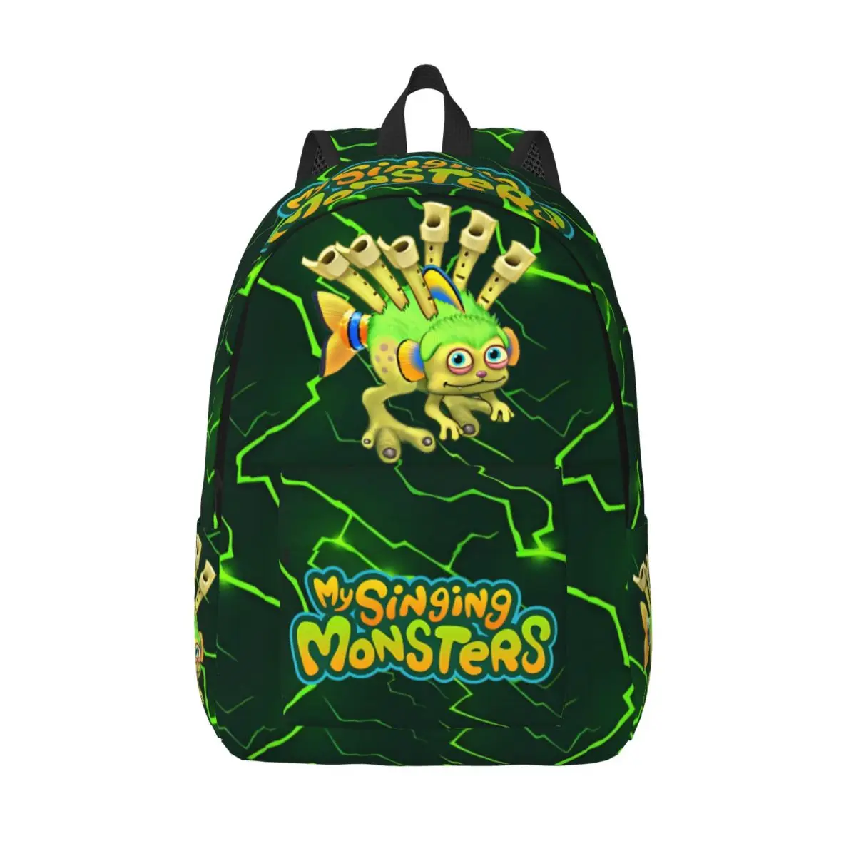 

My Singing Monsters Character Reedling Backpack Elementary High College School Student Bookbag Men Women Canvas Daypack Hiking