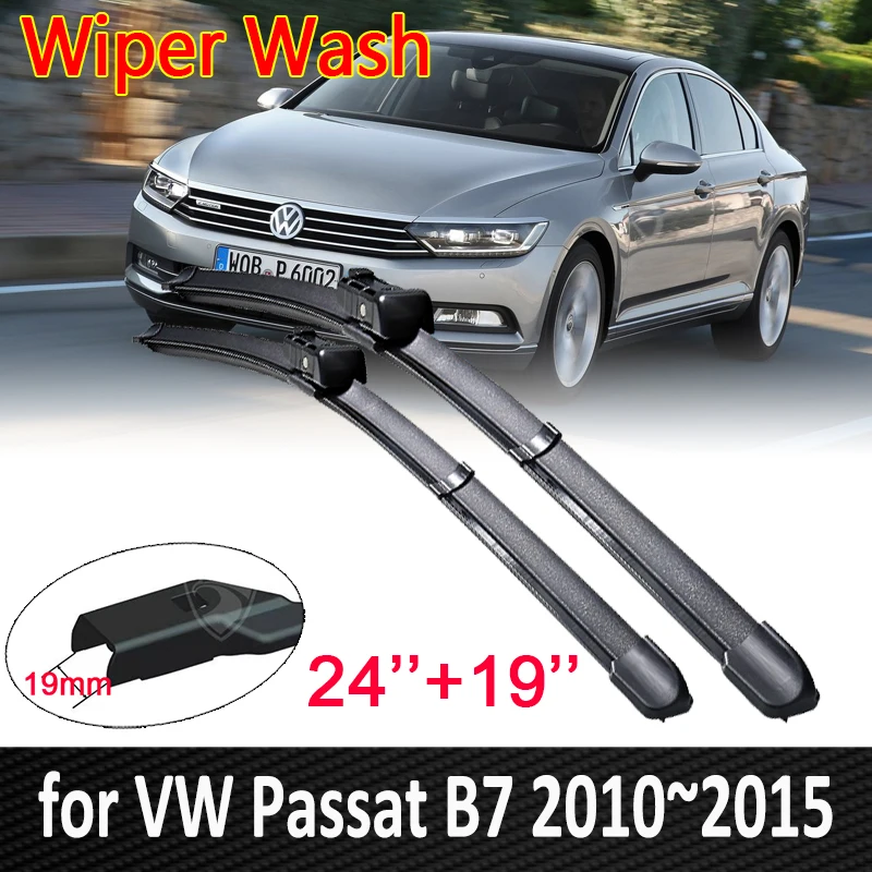 Car Wiper Blade for Volkswagen VW Passat B7 3C 2010 2011 2012 2013 2014 2015 Front Windshield Windscreen Wipers Car Accessories