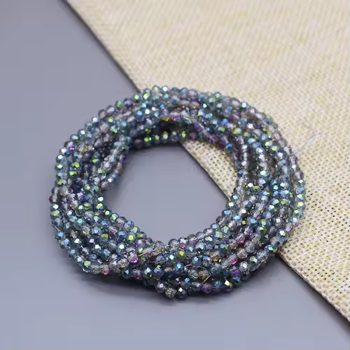 Yanqi 2 3 4mm Rondell Austria Faceted Crystal Beads Round Glass Beads Loose Spacer Beads for Jewelry Making DIY - Image 8