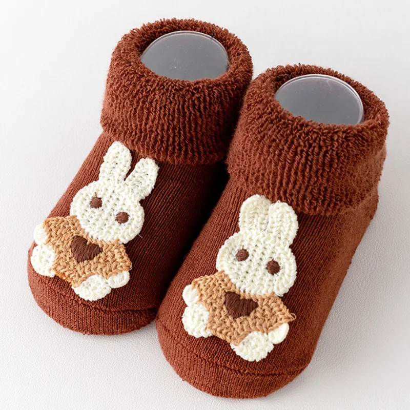 جوارب جديدة للخريف والشتاء سميكة ودافئة للأطفال والرضع