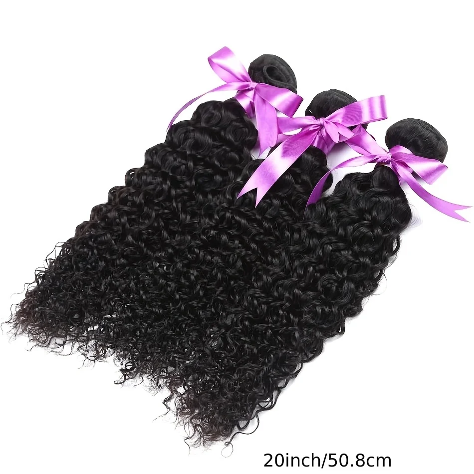 Capelli ricci Jerry peruviani Estensioni dei capelli umani al 100% Fasci di capelli umani Capelli ricci morbidi neri naturali per le donne Solo 1 pezzo