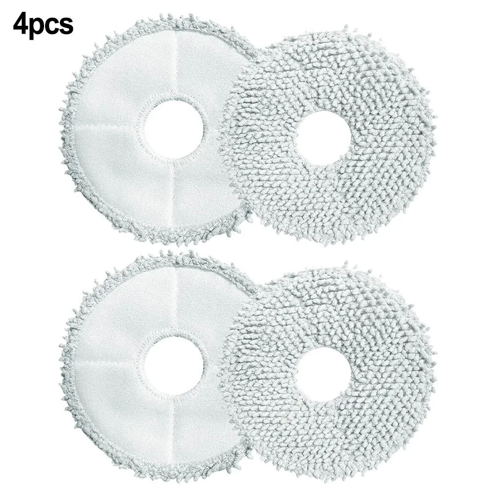 4/10pcs Mop Pads Cloths For Xiaomi Robot Vacuum X10 Plus Robot Vacuum Cleaner Access Household Supplies Cleaning Tool Spare Part