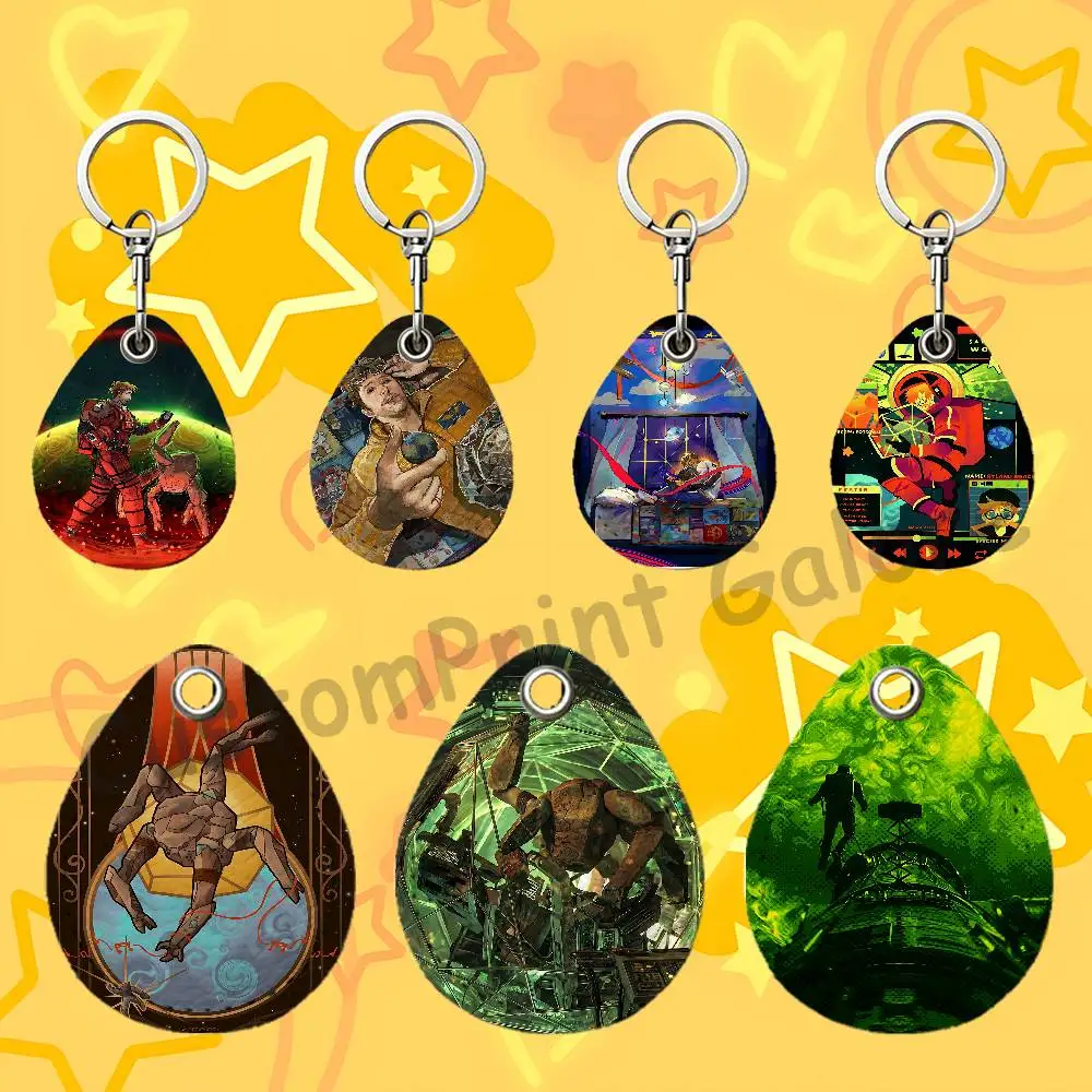 P-Project H-Hail M-Mary Rocky Ryland RFID NFC Payment Fob Easy To Carry Teardrop-Shaped Leather Card Holder Car Key Fob