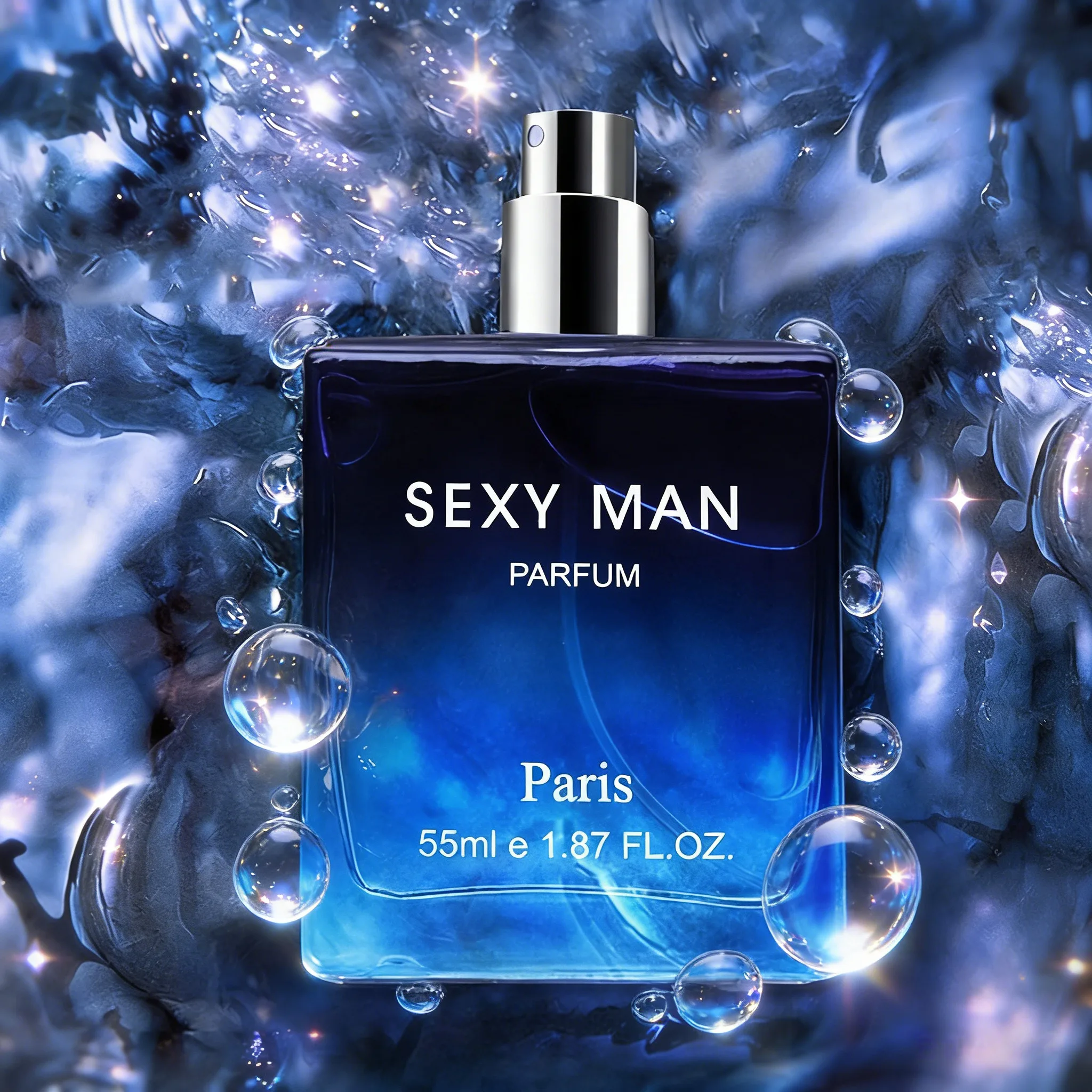 

Blue Eau De Toilette For Men Fresh Citrus Floral Fruity Woody Notes Long Lasting Daily Fragrance