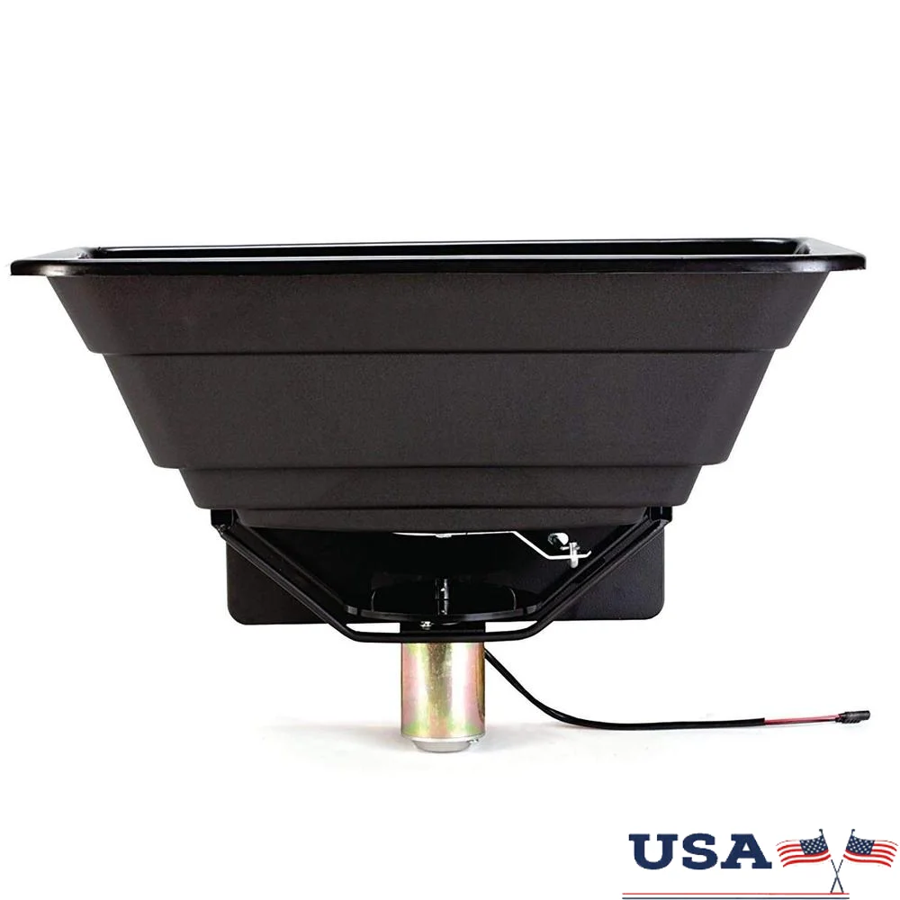 ATV Seed/Fertilizer Spreader 50 lb. Capacity Heavy-duty Motor Adjustable Gate Mounting Bracket Cover Deer Hunting Rust Resistant