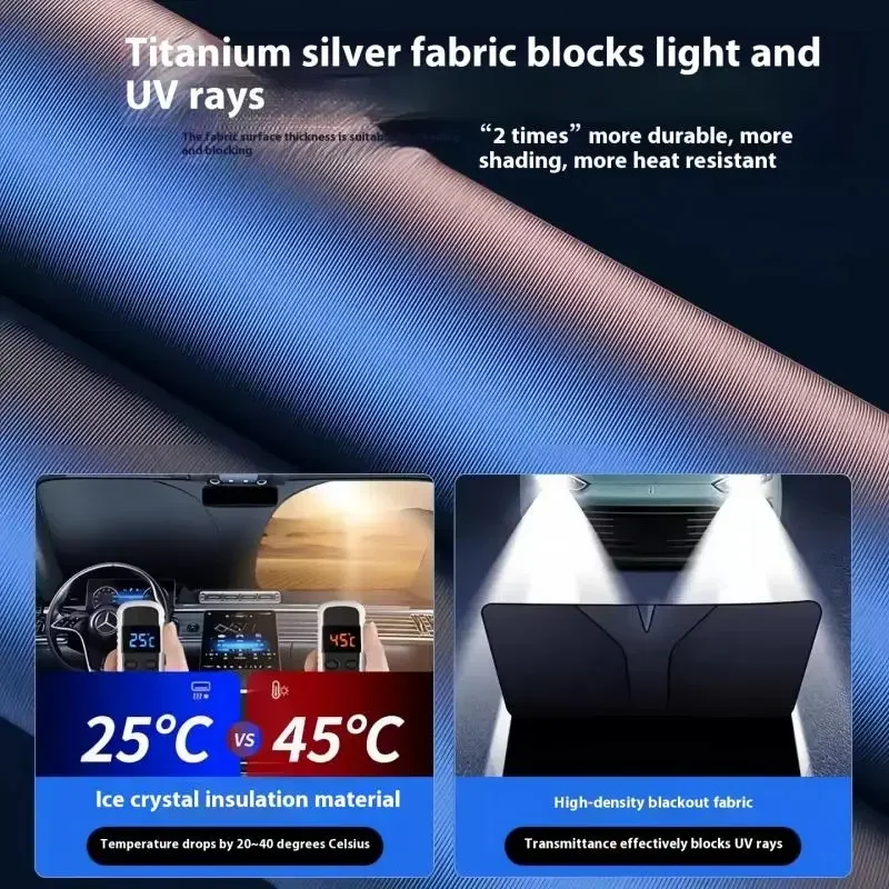 Für 2. Generation Haval H9 2025-2026 Auto-Windschutzscheiben-Sonnenschutz Vorderfenster-Sonnenschutz Wärmeisolierung Sommer – Detail 5