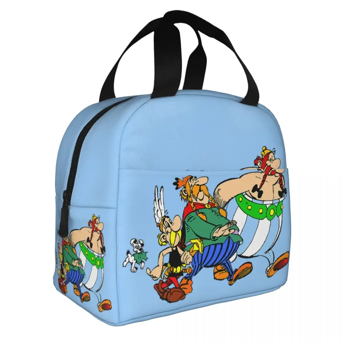 Asterix Obelix Insulated Lunch Bag Adventure Characters Meal Container Cooler Bag Tote Lunch Box School Picnic Bento Pouch