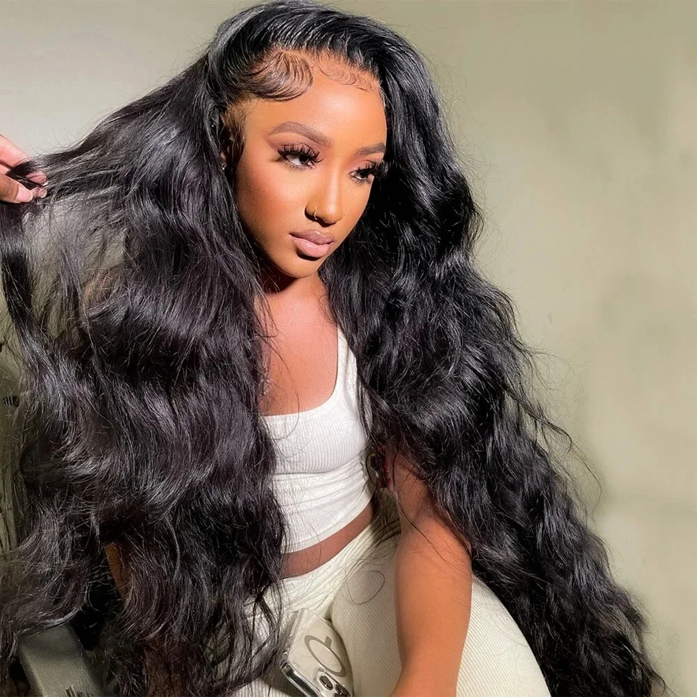 Nadine Body Wave Hd Lace Frontal Wig Brazilian Remy Hair Loose Body Wave Lace Front Wigs Human Hair Pre Plucked Human Hair Wigs