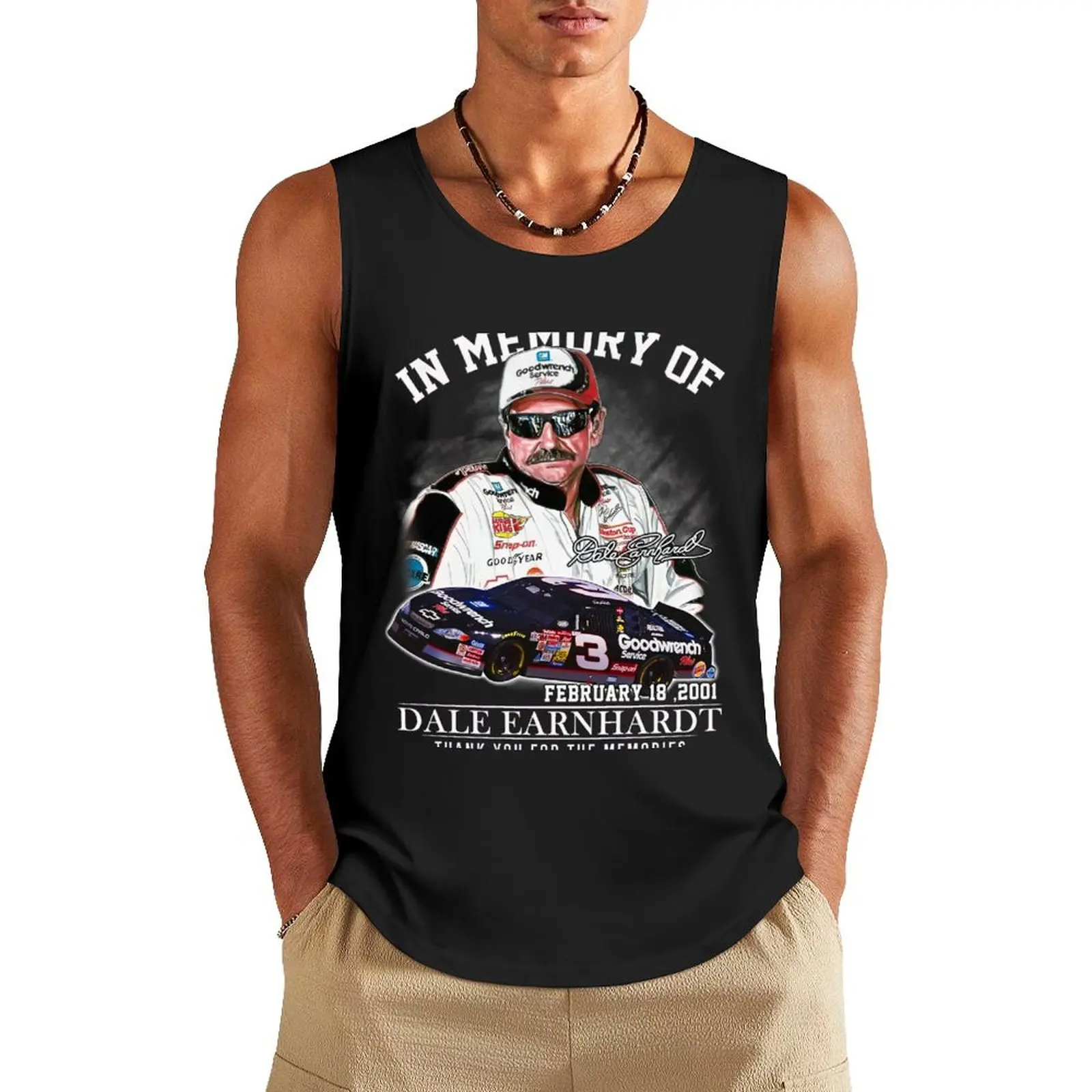 

Dale Earnhardt Retro Tank Top sleeveless vest men Men's gym Men's sleeveless