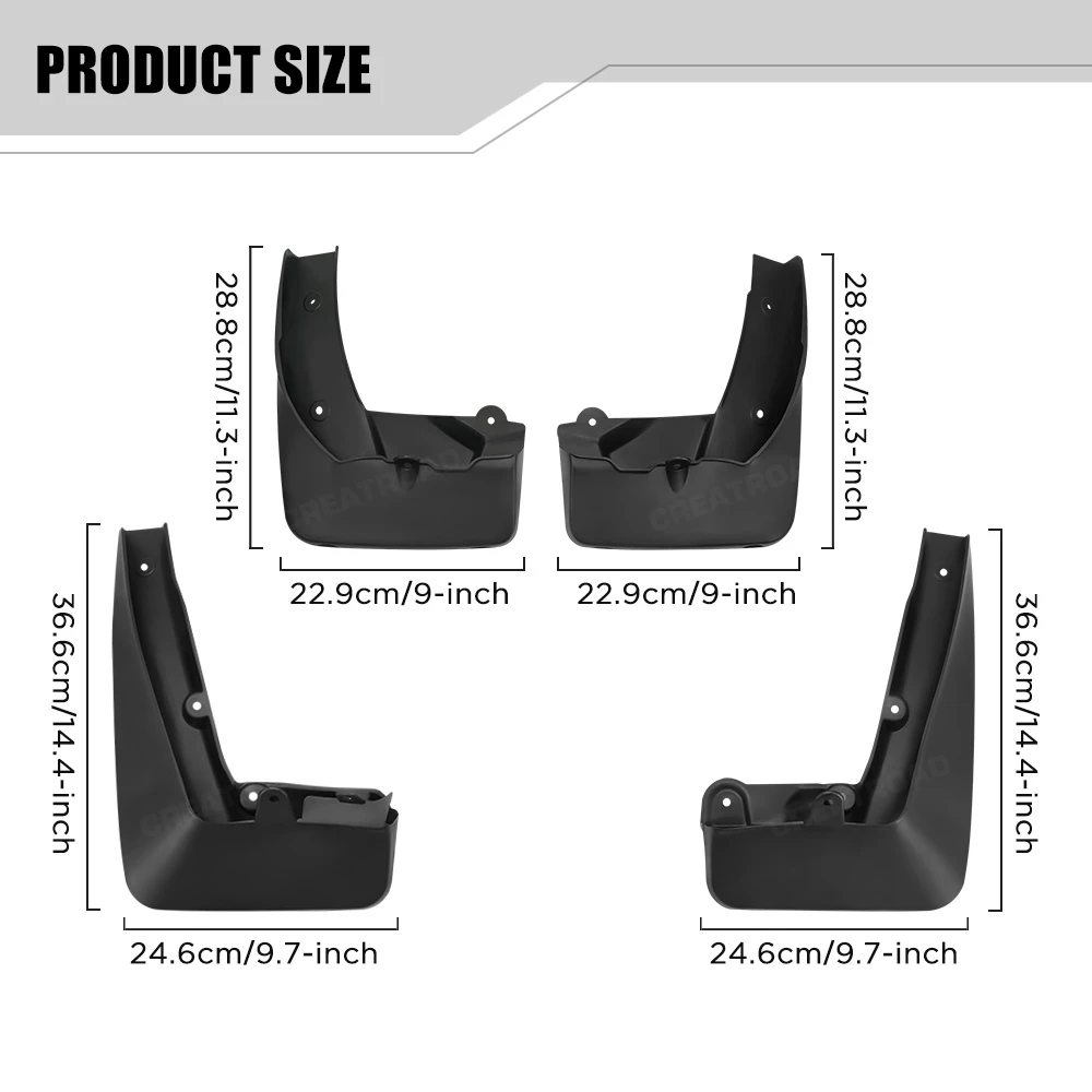 Custom Fit 4PCS Mud Flaps for BMW X1 E84 2008 2009 2010 2011 2012 2013 2014 2015 No Drilling Splash Guards Fender Accessories