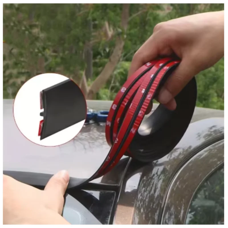 2/4/8 Meters Car Seals Edge Sealing Strips Rubber Auto Roof Windshield Car Sealant Waterproof Dustproof Seal Strip