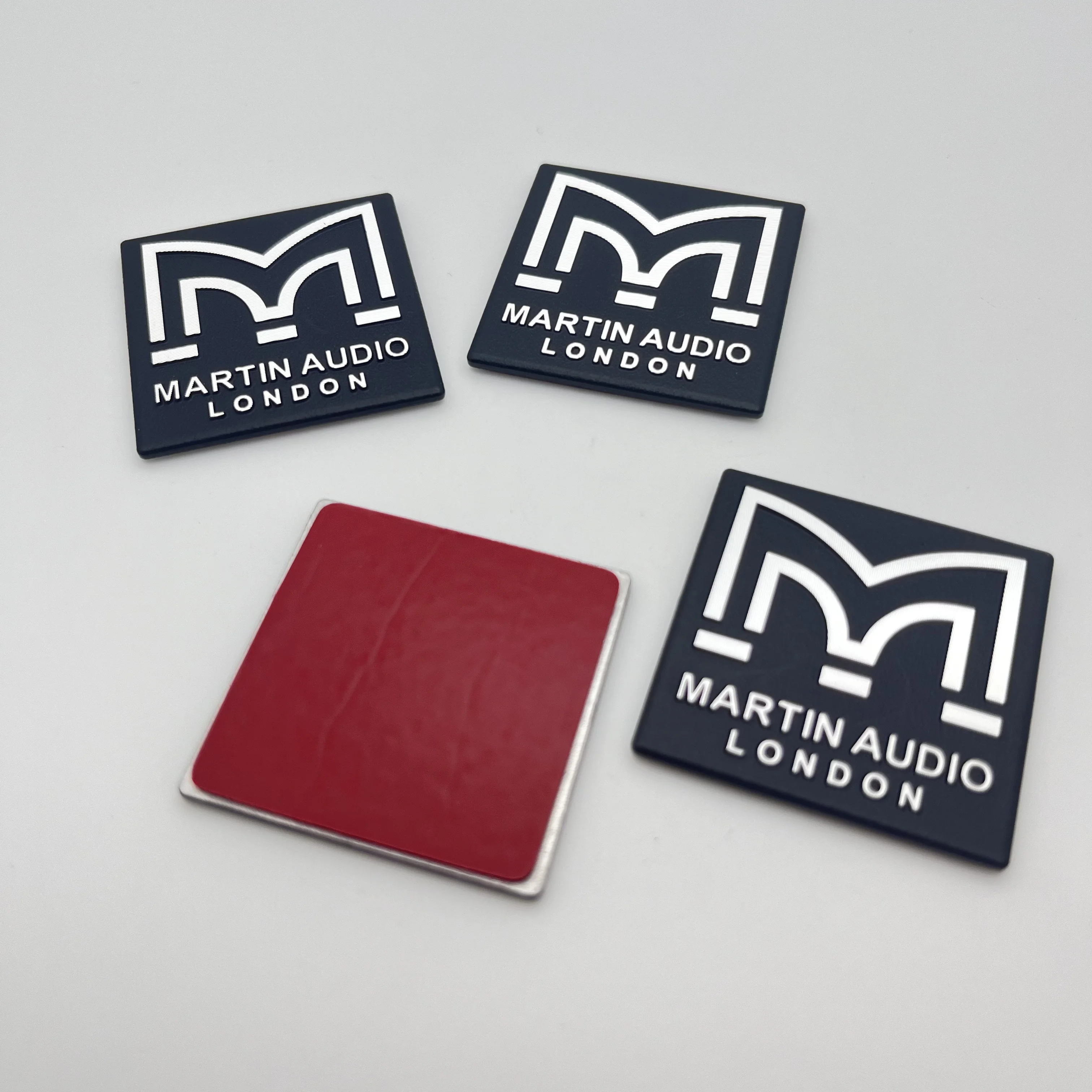 30pcs 50pcs 40mm X 40mm 3D Metal Fit For MARTIN AUDIO LONDON Car Speakers Badge Logo Car Styling Decoration Accessories Stickers
