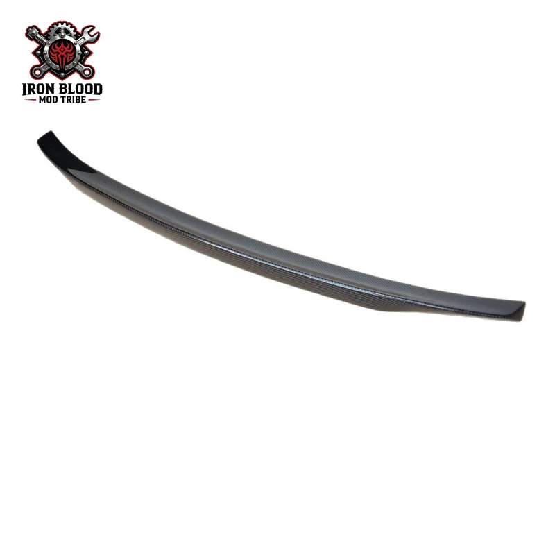 Suitable for 19-24 Porsche Macan carbon fiber mid- spoiler, , factory direct sale pressed tail wing