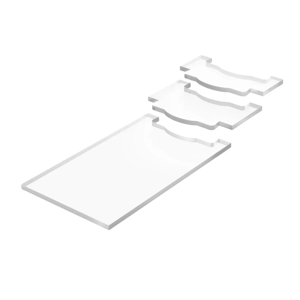 Acrylic Wall Spacers Set for Sofa Bed Mattress Support Offering 5mm Thickness and Reliable Wall Distance Control