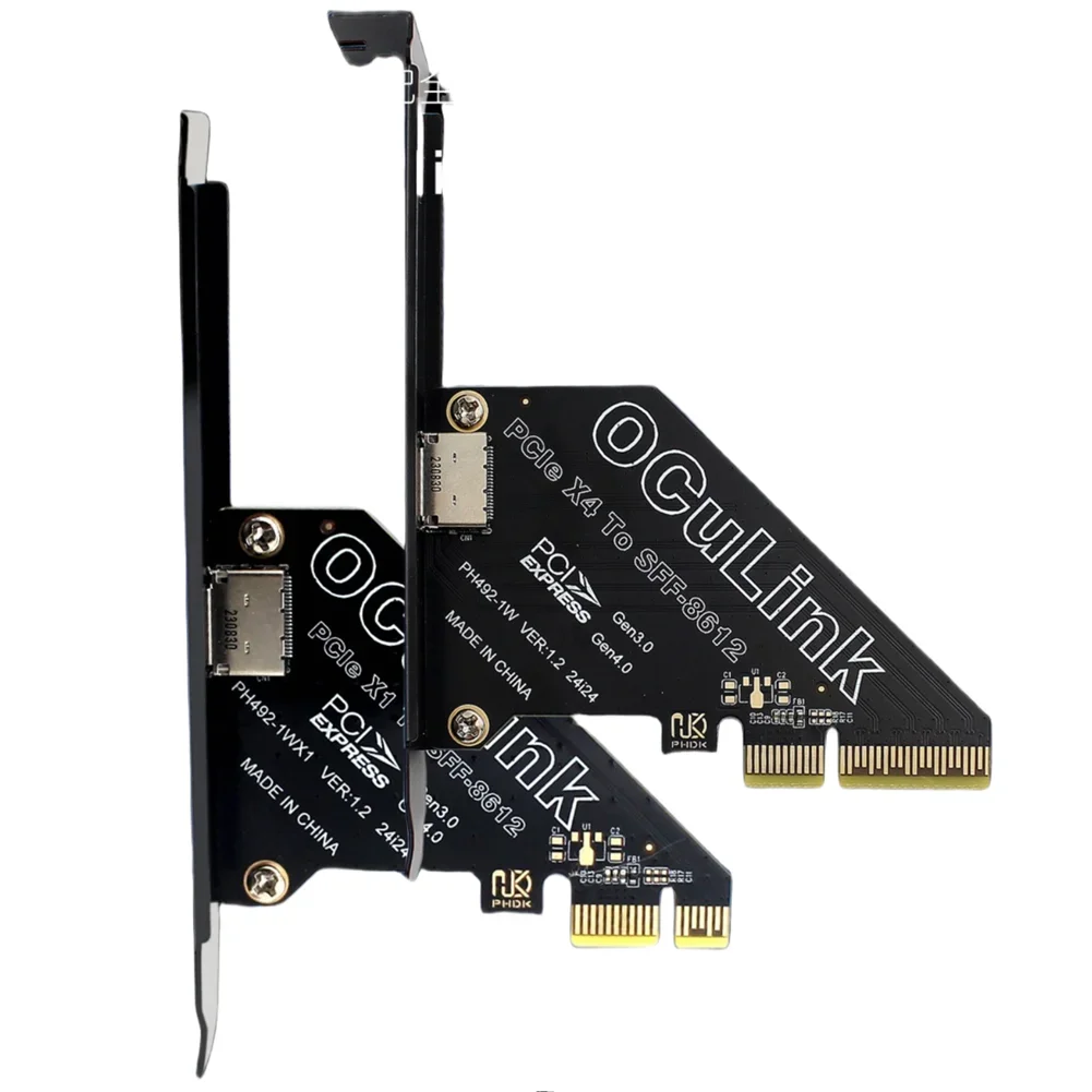 PCIe 4.0 x1/X4 zu Oculink SFF8611 und 8612 Erweiterungskarte extern zu Sff-8639 U.2 SSD externe Grafikkarte Erweiterungskarte