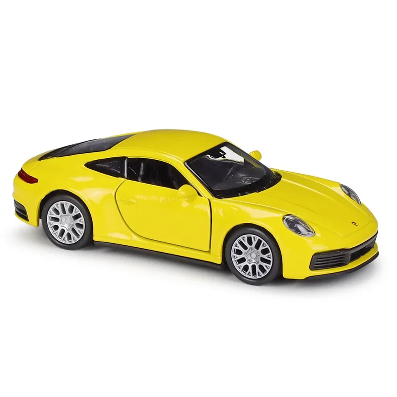 WELLY 1:36 Porsche 911 Carrera 4S Pull Back Model Diecast Metal car sports car toy car for collection for children B619