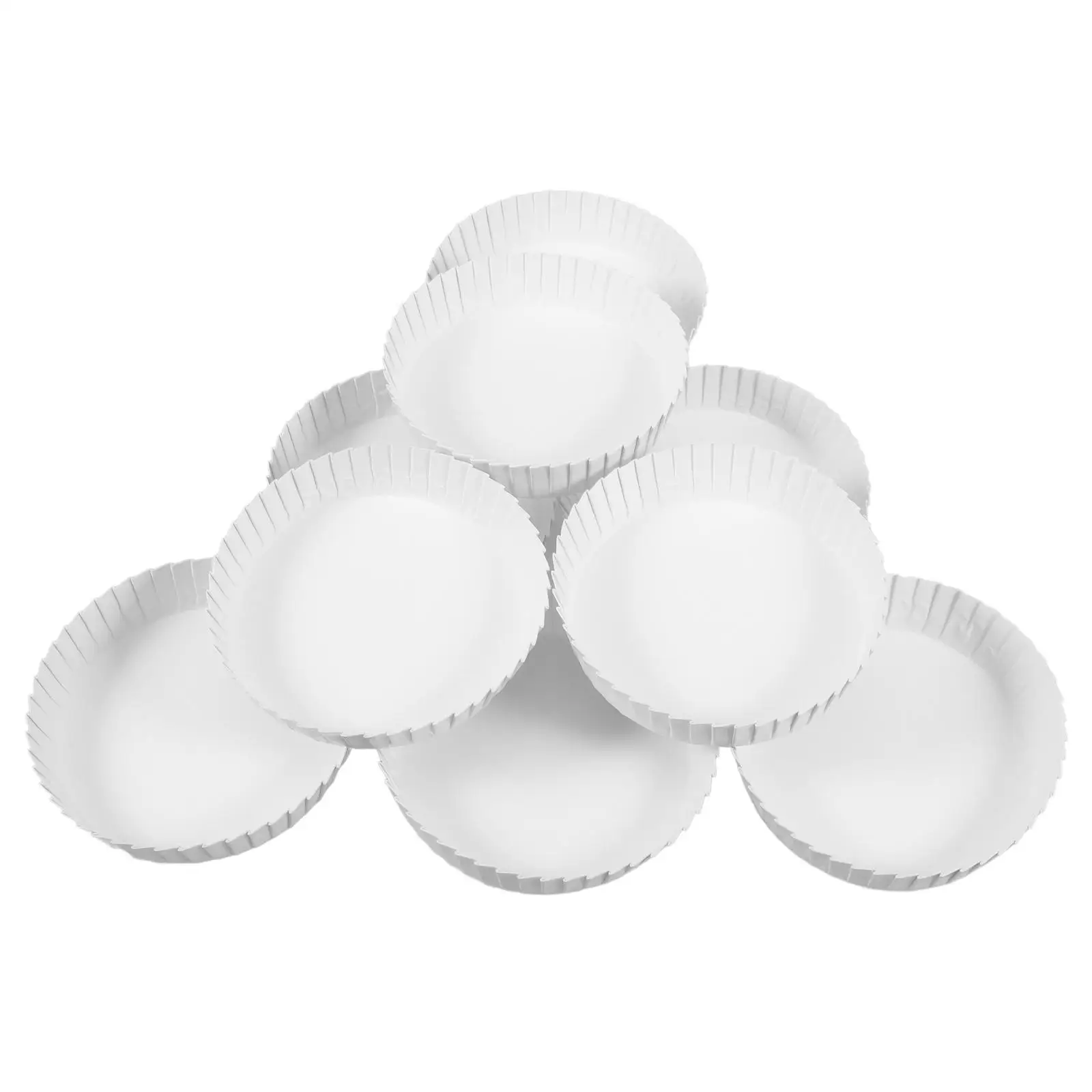 50pcs Paper Lids Heat Resistant Disposable Drinking Lid White Ktv Coffee Cup Cover Coffee Cups Versatile Ktv Cafe Cover